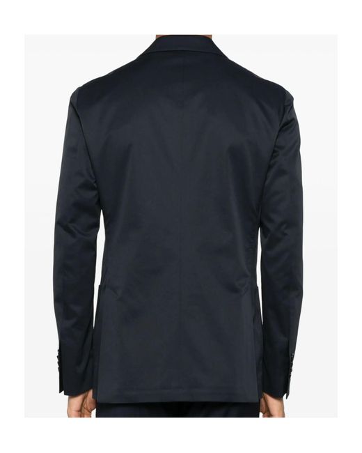 Lardini Blue Double-Breasted Blazer for men