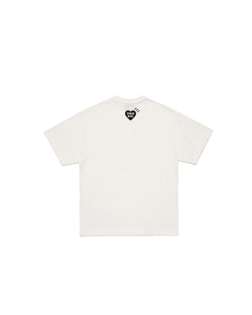 Human Made White Graphic T-Shirt for men