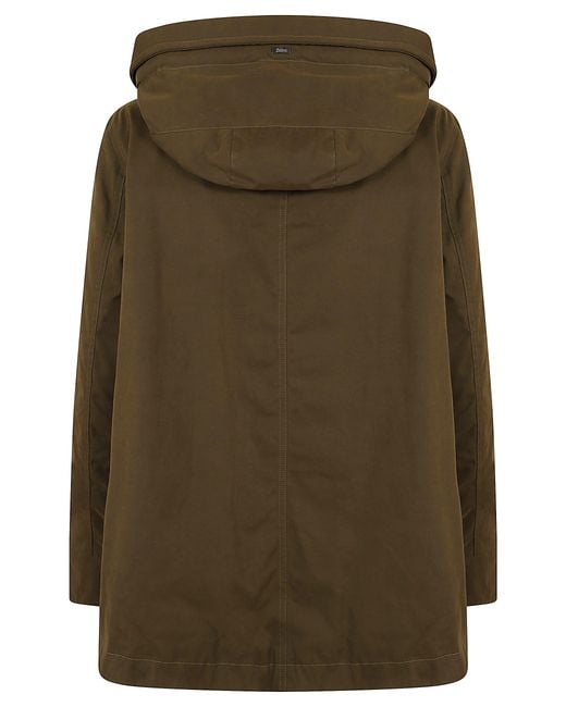 Herno Green Drawstring Hooded Down Jacket