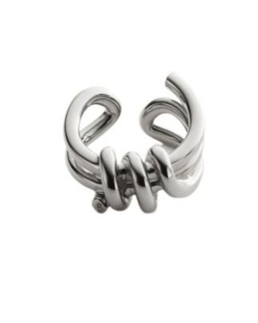 MM6 by Maison Margiela Metallic Knotted Ring