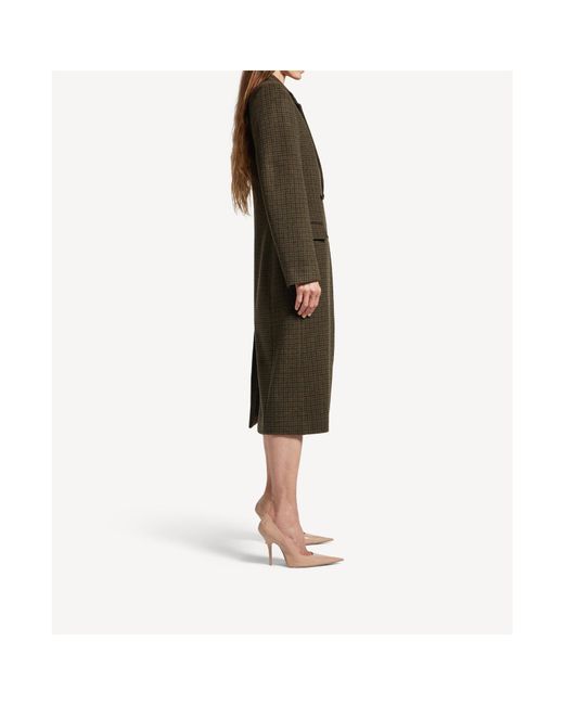 Balenciaga Multicolor Check Patterned Standard Coat