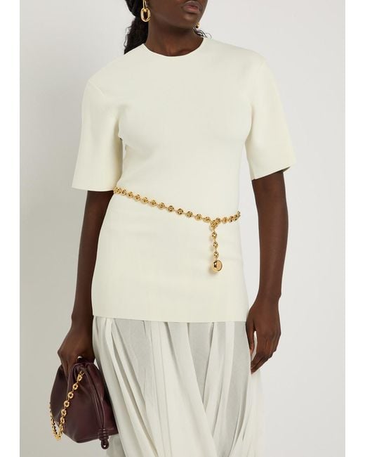 Loewe Metallic Donut Chain Belt