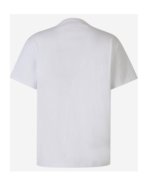 McQueen White Reflective Logo Printed T-Shirt for men