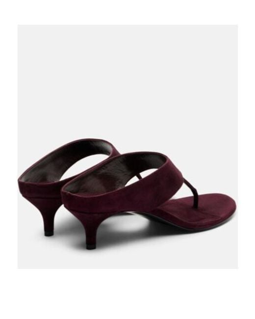 Magda Butrym White Suede Thong Sandals