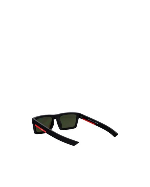 Prada Linea Rossa Blue Square-Frame Sunglasses for men