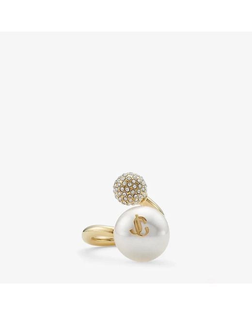 Jimmy Choo Metallic Auri Ring