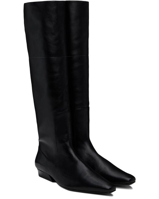 Staud Black Wally Flat Boot