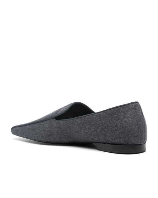 Totême Gray The Piped Loafer