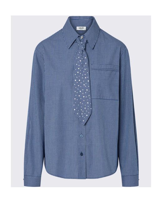 Liu Jo Blue Shirt With Tie