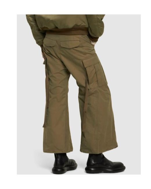 Doublet Green Belt-Loop Overalls for men