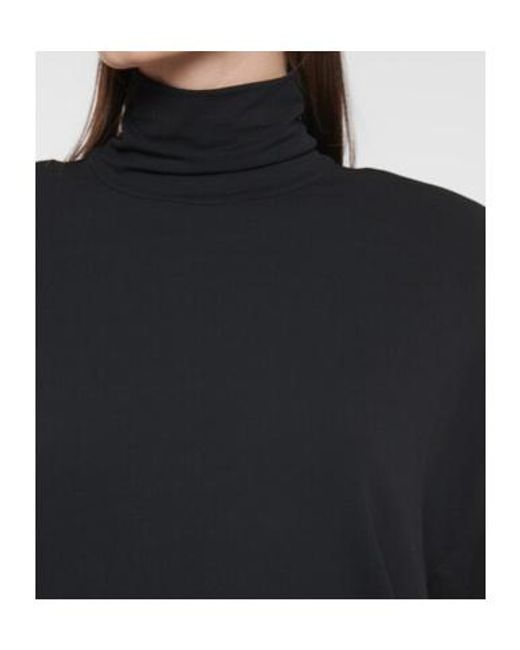 Alexandre Vauthier Black Turtleneck Stretch-Jersey Midi Dress