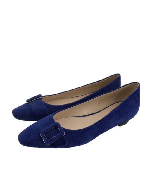 Tod's Blue Logo Flat Shoes