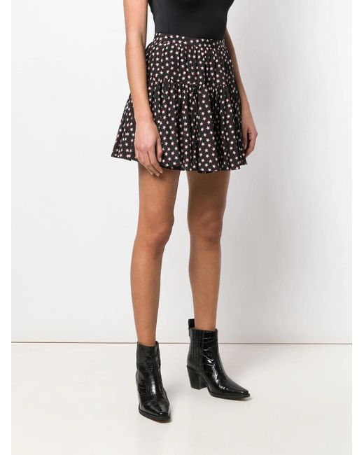 Saint Laurent Black Gathered Skirt