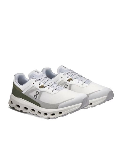 On Shoes White Cloudvista 2 Lace-Up Sneakers for men