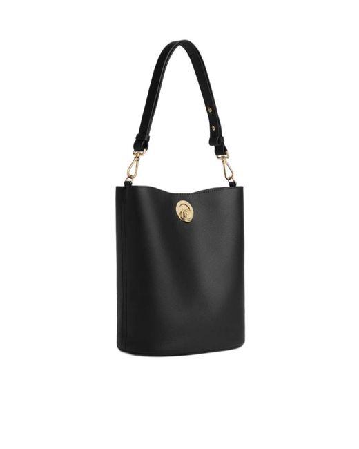Coccinelle Black Bucket Shoulder Bag