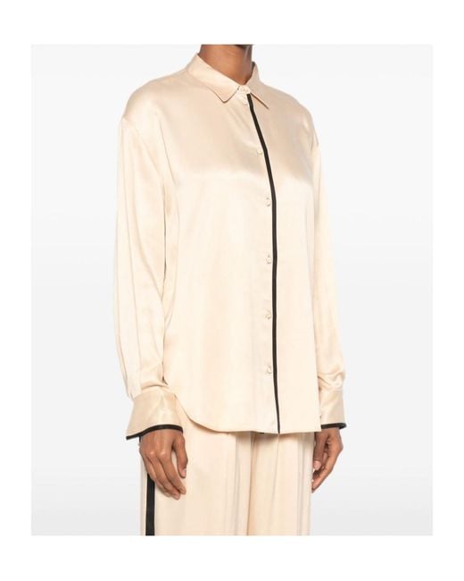 Forte_forte Natural Contrast-Trim Shirt