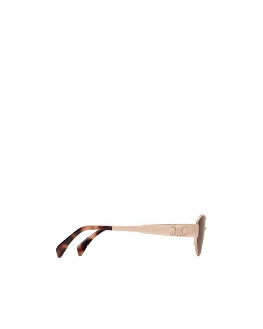 Céline White Triomphe Metal 01 Sunglasses