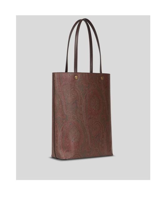 Etro Brown Clutch Embelished Paisley Tote Bag for men