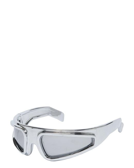 Rick Owens White Ryder Sunglasses