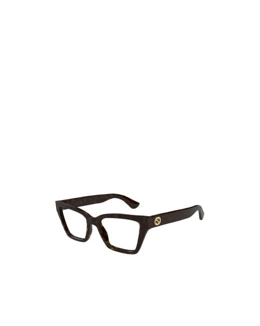 Gucci White Eyewear Square Frame Glasses