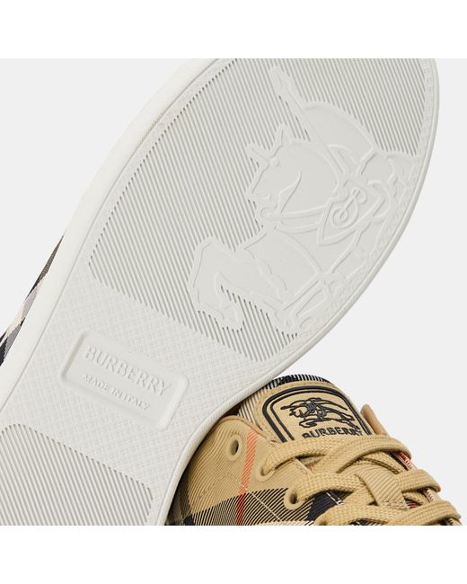 Burberry Natural Plaid Casual Shoes for men