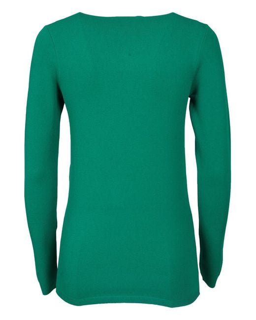 Stella McCartney Green Roll-Neck Compact-Knit Jumper