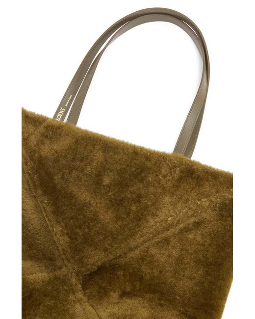 Loewe Natural Puzzle Fold Medium Tote Bag