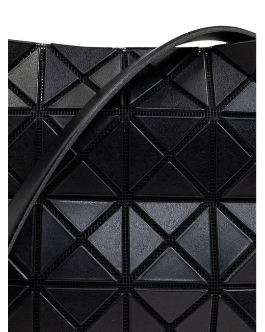 Issey Miyake Black Prism Matte Geometric Patterned Shoulder Bag