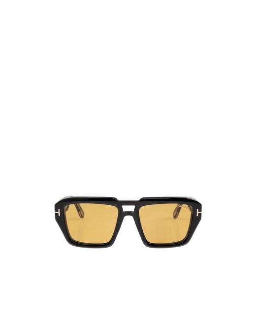 Tom Ford Metallic Rectangular Sunglasses for men