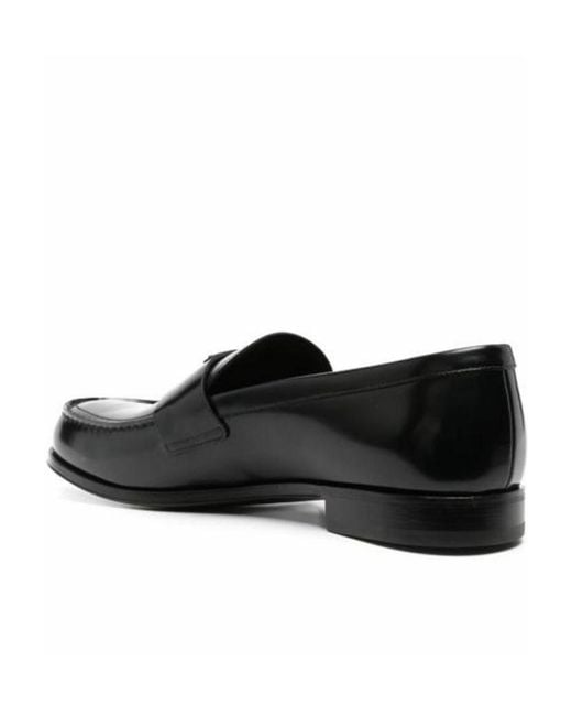 Prada Black Logo Loafers for men