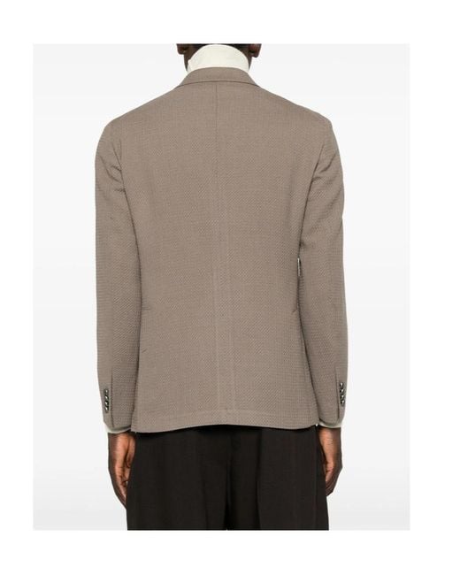 Tagliatore Gray Long-Sleeve Blazer for men
