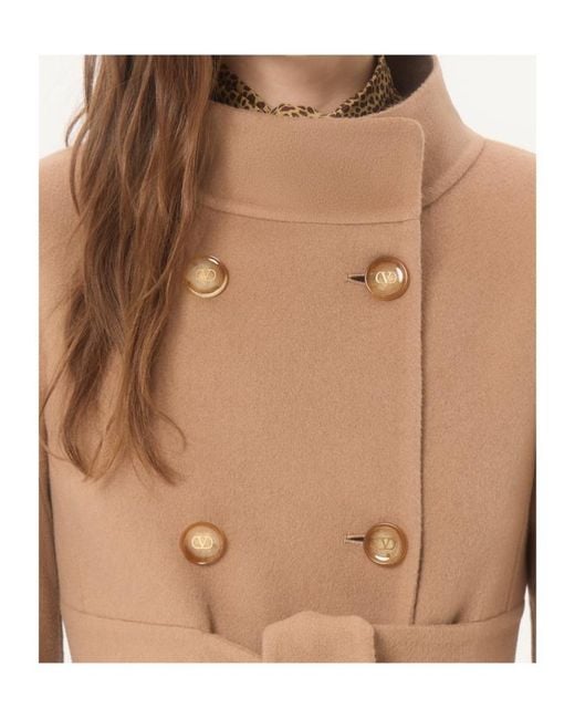 Valentino Natural Double-Kashmir Coat