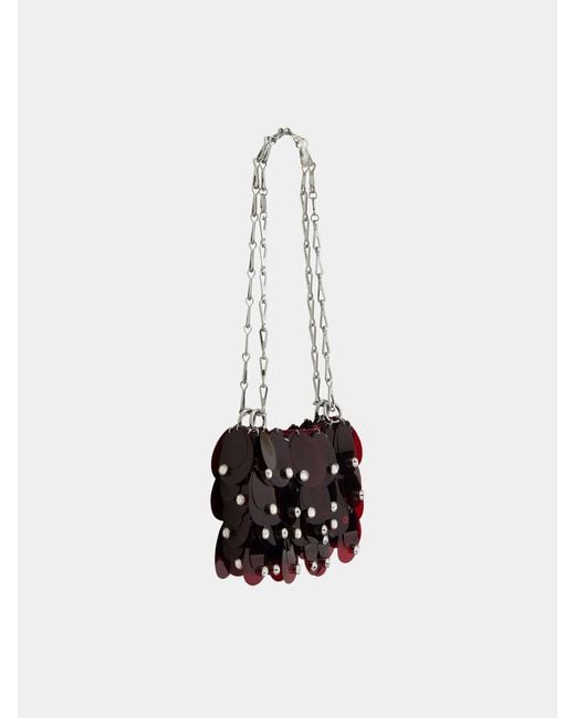 Rabanne White Rabanne Disc Chain Shoulder Bag