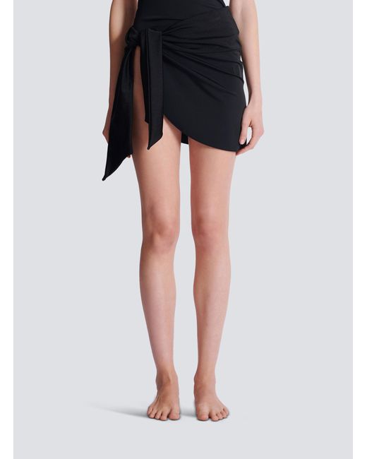Balmain Black Tie Sarong