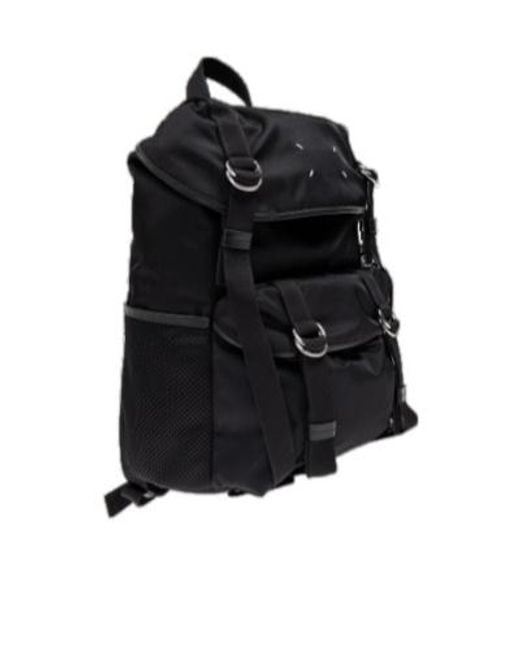 Maison Margiela Black High-Tech Medium Backpack for men
