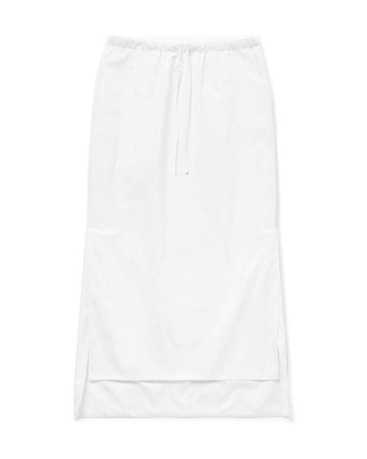 1989 STUDIO White Asymmetrical Midi Skirt
