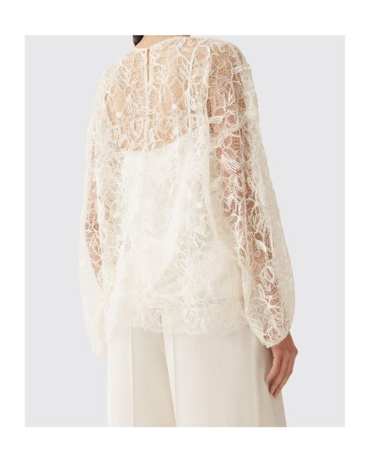 Fabiana Filippi Natural Long-Sleeved T-Shirt