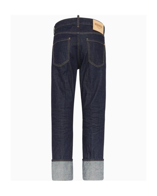 DSquared² Blue Authentic Denim Wash Tomboy Jeans