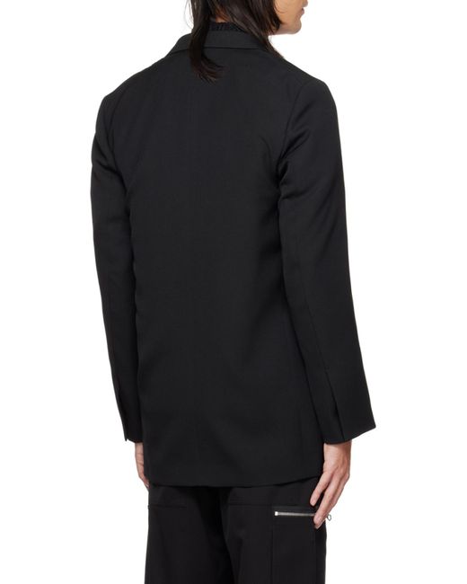 Jil Sander Blue Single-Breasted Tailored Blazer for men