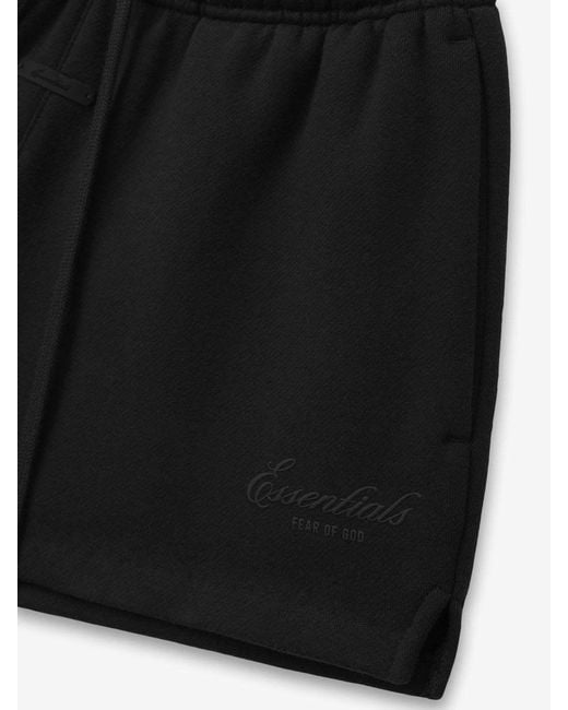 Fear Of God Black Logo Drawstring Shorts