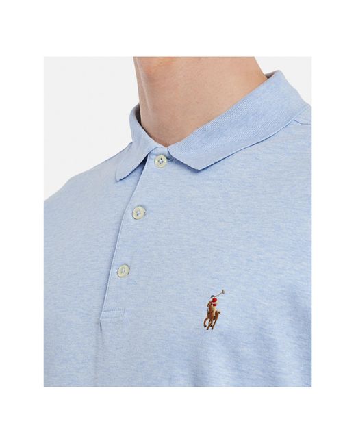 Ralph Lauren Blue Polo Classic Polo Shirt for men