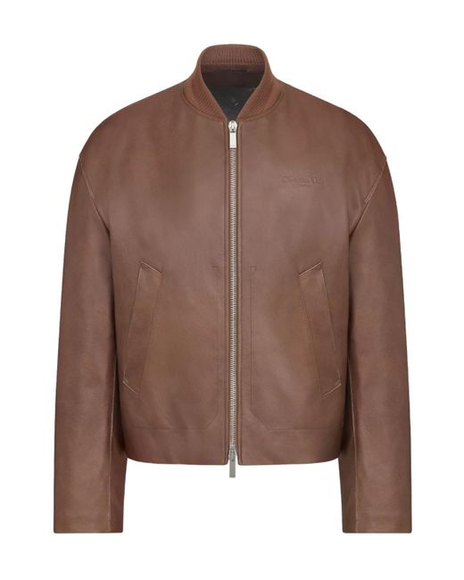 Dior Brown Christian Couture Bomber Jacket for men
