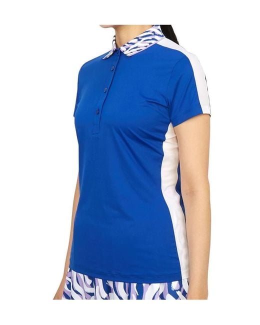 J.Lindeberg Blue Tilda Polo Shirt