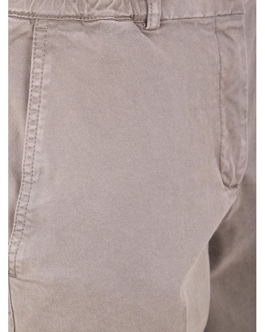 Seventy Gray Elastic-Waistband Cotton Trousers