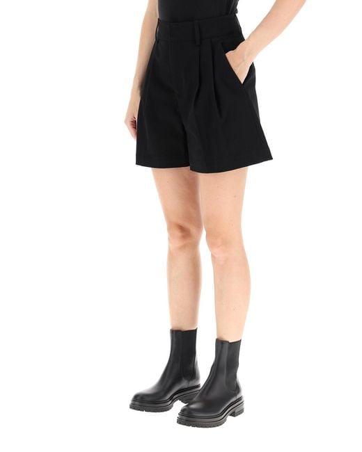 RED Valentino Black High Waist Mini Shorts