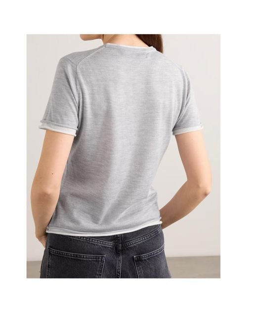 arch4 White Selcombe Knitted T-Shirt