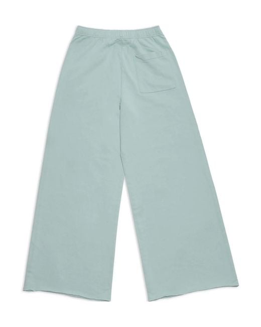 MM6 by Maison Margiela Blue Embroidered Logo Sweatpants for men