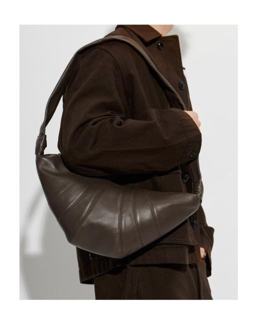Lemaire Brown Croissant Medium Shoulder Bag for men