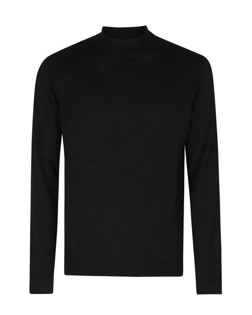 Roberto Collina Black Turtleneck Sweater for men