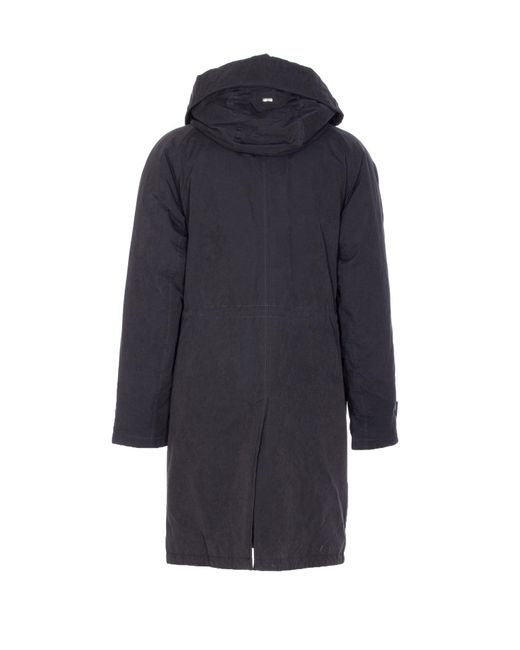 Herno Blue Drawstring Down Jacket for men
